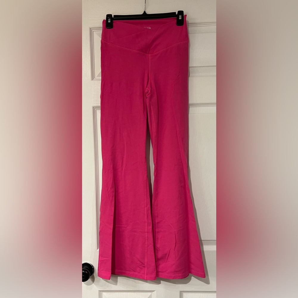 Old Navy Pink Flare Leggings